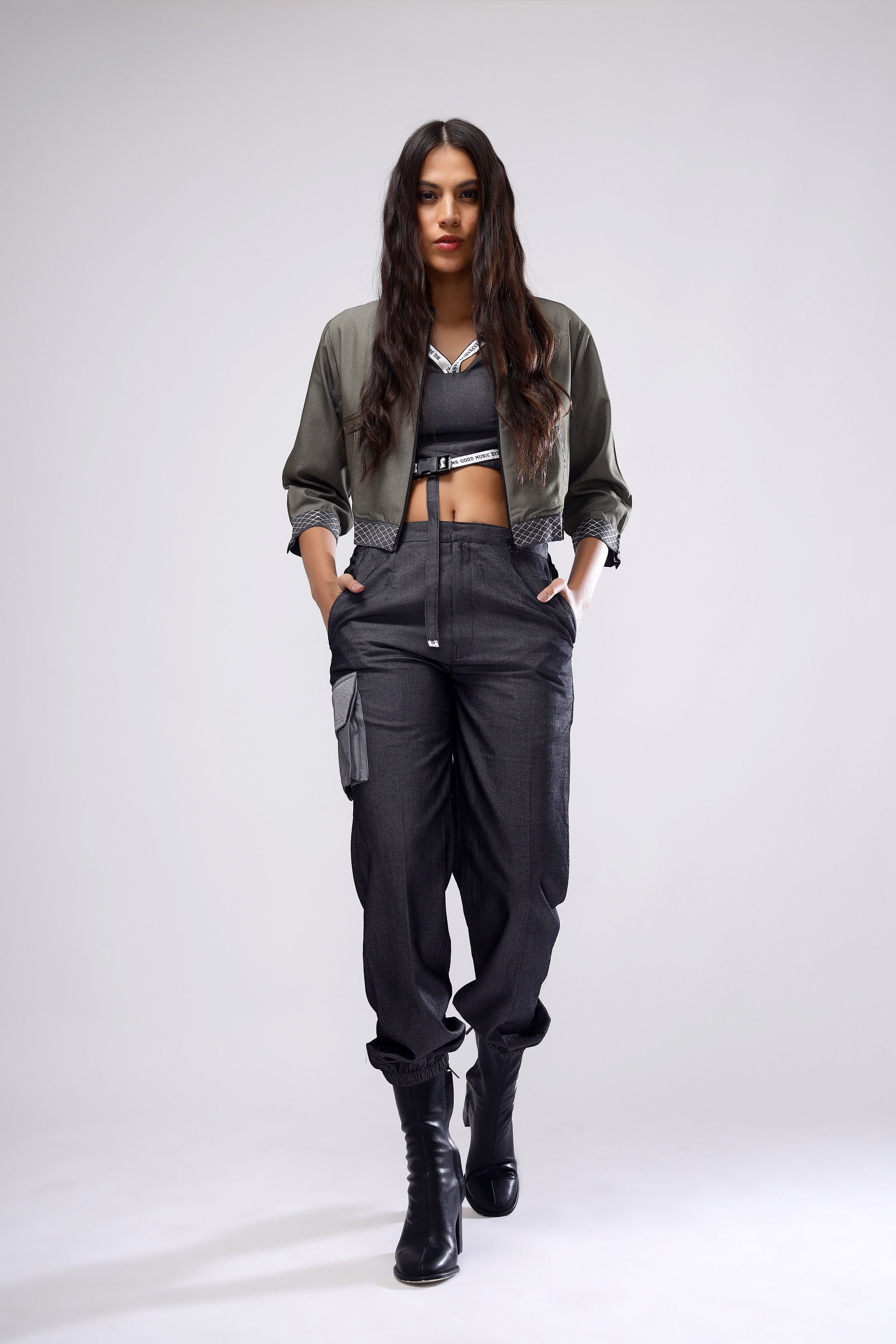 Bomber jacket with track pants new arrivals